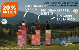 Müller auf alle Essige der BIO HIMBEER Marke ALLGÄUER ÖLMÜHLE Angebot