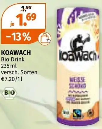 Müller KOAWACH Bio Drink Angebot
