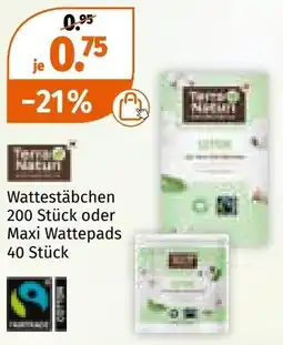 Müller Wattestäbchen oder Maxi Wattepads Angebot