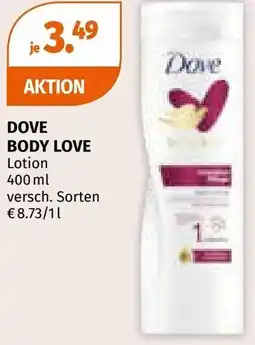 Müller DOVE BODY LOVE Lotion Angebot