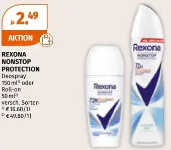 Müller REXONA NONSTOP PROTECTION Deospray Angebot