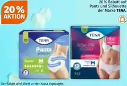 Müller auf Pants und Silhouette der Marke TENA. Angebot