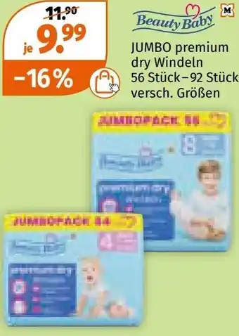 Müller Beauty Baby JUMBO premium dry Windeln Angebot