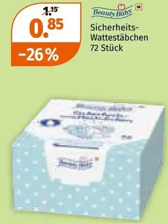 Müller Beauty Baby Sicherheits- Wattestäbchen Angebot