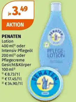 Müller PENATEN Lotion oder Intensiv Pflegeöl oder Pflegecreme Gesicht&Körper Angebot
