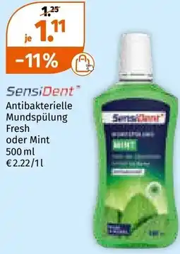 Müller SensiDent Antibakterielle Mundspülung Fresh oder Mint Angebot