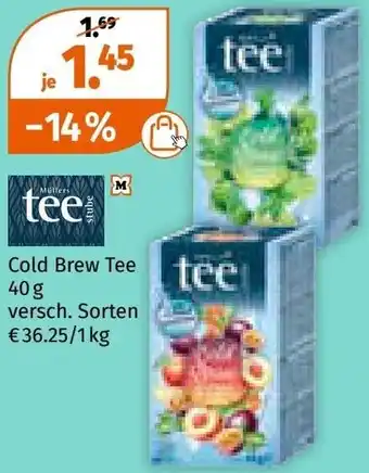 Müller Cold Brew Tee tee Angebot