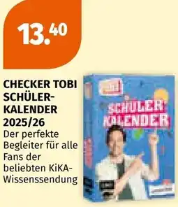 Müller Checker tobi schüler- kalender 2025/26 Angebot