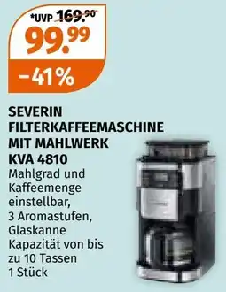 Müller Severin filterkaffeemaschine mit mahlwerk kva 4810 Angebot