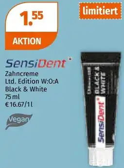 Müller SensiDent Zahncreme Ltd. Edition W:O:A Angebot