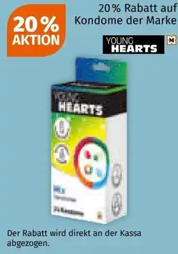 Müller auf Kondome der Marke YOUNG HEARTS Angebot