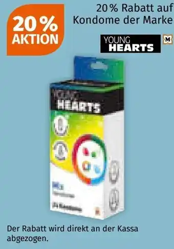 Müller auf Kondome der Marke YOUNG HEARTS Angebot