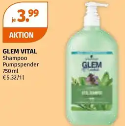 Müller GLEM VITAL Shampoo Pumpspender Angebot