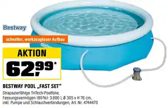 OBI Bestway pool fast set Angebot