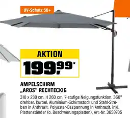 OBI Ampelschirm aros rechteckig Angebot