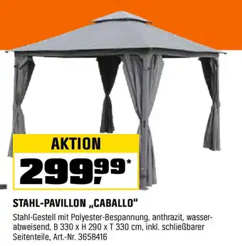 OBI Stahl pavillon caballo Angebot