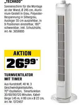 OBI Turmventilator mit timer Angebot