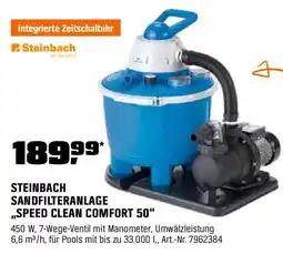 OBI Steinbach sandfilteranlage speed clean comfort 50 Angebot