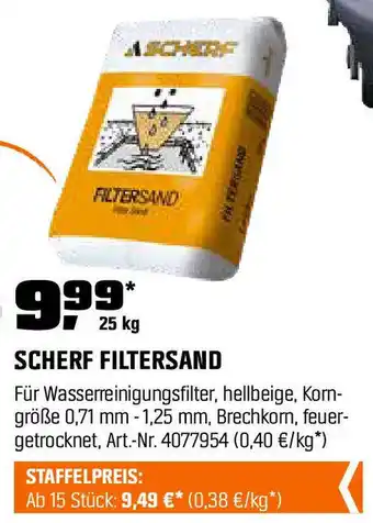 OBI Scherf filtersand Angebot