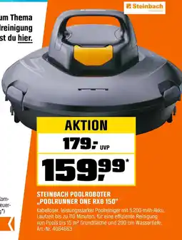 OBI Steinbach poolroboter poolrunner one rxb 150 Angebot