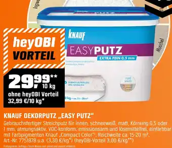 OBI Knauf dekorputz easy putz Angebot
