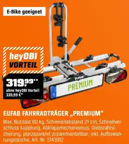 OBI Eufab fahrradträger premium Angebot