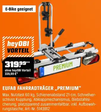 OBI Eufab fahrradträger premium Angebot