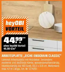 OBI Arbeitsplatte eiche endgrain classic Angebot