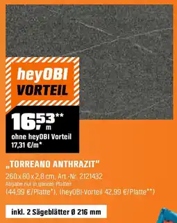 OBI Torreano anthrazit Angebot