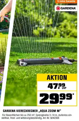 OBI Gardena viereckregner aqua zoom m Angebot