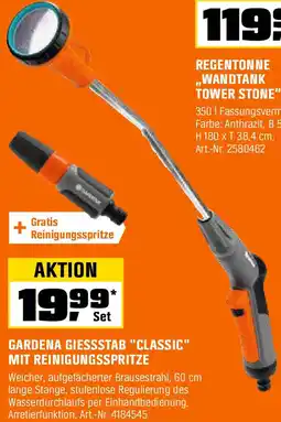 OBI Gardena giessstab classic mit reinigungsspritze Angebot