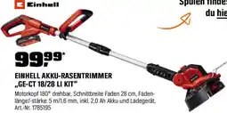 OBI Einhell akku-rasentrimmer ge-ct 18/28 li kit Angebot