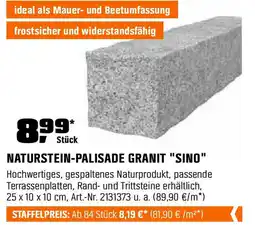OBI Naturstein-palisade granit sino Angebot