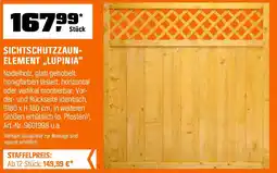 OBI Sichtschutzzaun element lupinia Angebot