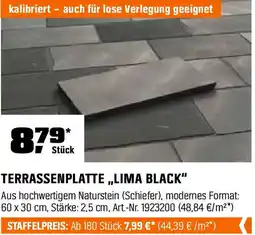 OBI Terrassenplatte lima black Angebot
