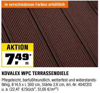 OBI Kovalex wpc terrassendiele Angebot