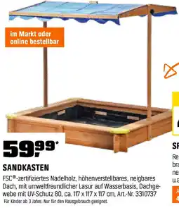 OBI Sandkasten Angebot
