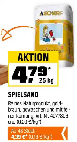 OBI Spielsand Angebot