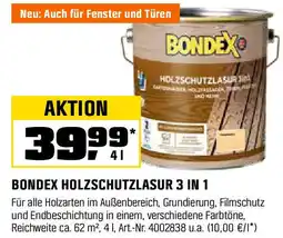 OBI Bondex holzschutzlasur 3 in 1 Angebot