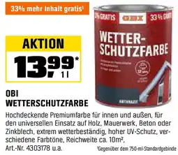 OBI Obi wetterschutzfarbe Angebot