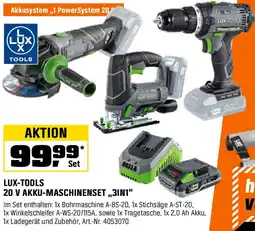 OBI Lux-tools 20 v akku-maschinenset 3in1 Angebot