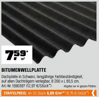OBI Bitumenwellplatte Angebot