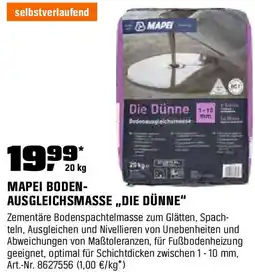 OBI Mapei boden ausgleichsmasse die dünne Angebot