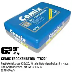 OBI Cemix trockenbeton tb22 Angebot