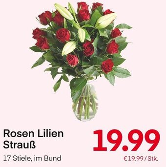 MPreis Rosen Lilien Strauß Angebot