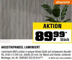 OBI Akustikpaneel laminiert Angebot