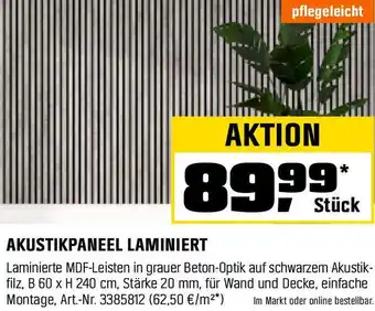 OBI Akustikpaneel laminiert Angebot