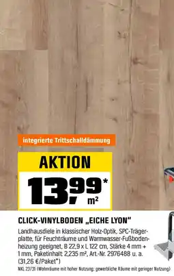 OBI Click-vinylboden eiche lyon Angebot