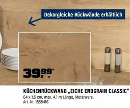 OBI Küchenrückwand eiche endgrain classic Angebot