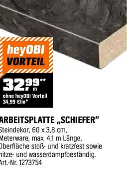 OBI Arbeitsplatte schiefer Angebot
